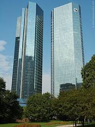The buildings were already under construction when hyatt cancelled its plans and deutsche bank decided to locate its headquarters there. Deutsche Bank Ag