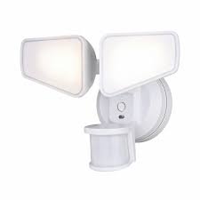 When someone passes by, the motion sensor causes the outdoor sensor lights to get brighter and brighter. Patriot Lighting Dualux Wifi Enabled Dual Head Motion Sensor Integrated Led Outdoor Security Light At Menards