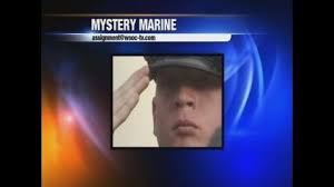 Wounded soldier reunited with mystery Marine after tearful salute