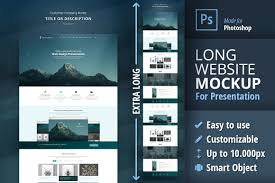 Download Long Website Mockup For Presentation Website Mockup Web Design Presentation Design
