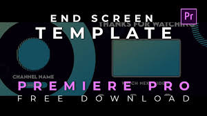 Create engaging youtube end screens with the help of our professionally designed youtube end screen templates. Youtube End Screen Template For Adobe Premiere Pro Motion Graphics Template Youtube