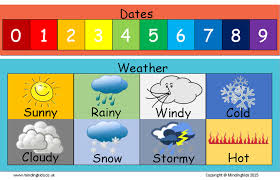 Today Is Dates Weather Seasons Chart Mindingkids Preschool Weather Chart Seasons Chart Preschool Weather