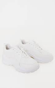 Quantité de baskets semelle épaisse. Baskets A Semelle Epaisse Blanches Prettylittlething Fr
