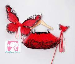 So Cute Red Butterfly Costume Tutu Rojo Traje De Sirena Mariposas Rojas