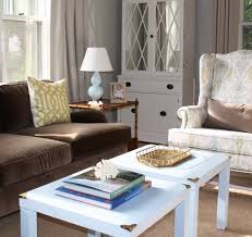 Cool Idea Of Adding Cheapo Brass Corners To Lack Tables For Campaign Style Imposters Ikea Mobel Ikea Lack Tisch Ikea Mobel Hacks