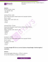 Write down the quotient as the whole number. Rd Sharma Solutions For Class 7 Maths Chapter 2 Fractions Download Free Pdf