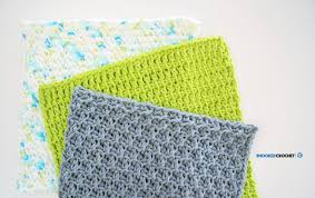 Clover Tunisian Wash Cloth Series Pattern 3 B Hooked