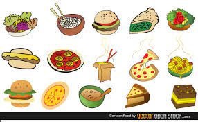 Cartoon Foods Free Vector Images Food Cartoon Free Vector Art Cute Cartoon Food