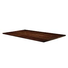 Solid Ash Table Top Dark Walnut 180cm X 70cm Rect Dark Walnut Finish Dark Walnut Table Top