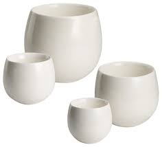 Serene Spaces Living Round Ceramic Vase Extra Large Contemporary Vases By Serene Spaces Living