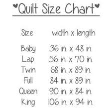 quilt size chart quilt size charts quilt patterns free