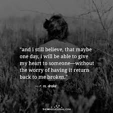 Check spelling or type a new query. And I Still Believe That Maybe One Day
