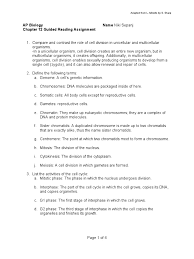 St period 6 ap bio chapter 17 notecards. Ap Bio Chapter 12 The Cell Cycle Guided Reading Answer Key Mitosis Cell Biology