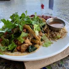 These delicious fish tacos are paired with a spicy cabbage slaw. Haggo S Organic Taco Taco Place