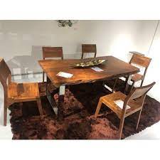Get 5% in rewards with club o! Acacia Wood Good Home Wooden Dining Table Set Size 58x30x30 Rs 25900 Set Id 20844664448