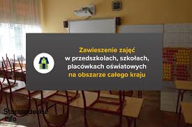 20 października szkoły zostaną zamknięte? Szkoly Zamkniete Do 26 Kwietnia Przesuniete Egzaminy I Matury Starosadeckie Info