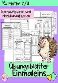 Ubungsblatter Einmaleins Unterrichtsmaterial Im Fach Mathematik Einmaleins Ubungsblatt Unterrichtsmaterial