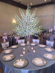 White Delphinium Centerpiece Weddingflowers Centerpiece Wedding Flower Decorations Tall Centerpieces Bridal Bouquet Spring