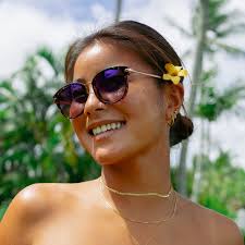 Island Tort Rose Gold UVA-UVB Protection Sunglasses