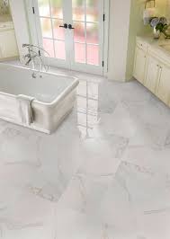 Ceramic tile is versatile and easy to install. Calacatta Porcelain Tile Adella Collection Tile Flooring