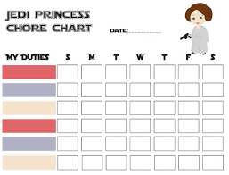 Star Wars Themed Printable Free Chore Charts For The Jr