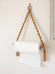 Door Wipes All Macrame Unroller Sopalin Macrame Porte Essuie Tout Anneaux En Bois Essuie Tout