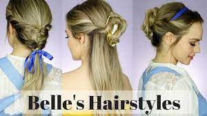 All The Beauty And The Beast Hairstyles Youtube Hair Styles Belle Hairstyle Beauty