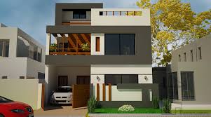 This Is A Standard 5 Marla House Front Design With The Complete Layout Plan As It Has 3 Bedrooms With 3 A House Front Design House Elevation House Layout Plans