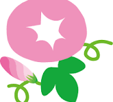 あさがお（朝顔）イラスト（無料イラスト）フリー素材