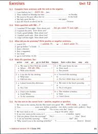 Unit 12 Grammar Worksheets English Grammar Worksheets English Grammar