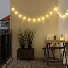 solarvet led lichtsnoer met 24 lampjes buiten op zonnecellen bal wit ikea buitenlamp decoratieve verlichting buitenverlichting