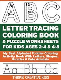 Matching the names of animal and pictures. Abc Letter Tracing Coloring Book Puzzle Worksheets For Kids Ages 2 4 4 8 My Best Alphabet Toddler Coloring Activity Book With Letters Shapes Puzzles Cute Animals Creative Kids Thrive 9798640861327