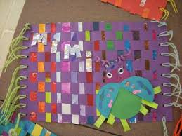 Bug On A Rug Weaving Elementary Art Yarn Painting Art Lessons Elementary