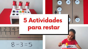 Juegos matemáticos para niños de primaria. 5 Actividades Para Aprender A Restar Matematicas Divertidas Youtube