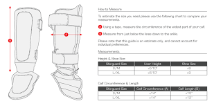 Hayabusa Size Guide Martial Art Shop