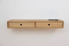 Floating Console Table With Two Drawers Leather Tray Etsy Console Table Leather Tray Tray Organization