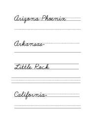 States And Capitals Cursive Writing Practice By Carole Woelki Tpt The list of capital cursive letters below will help you get acquainted with uppercase cursive letters. states and capitals cursive writing practice