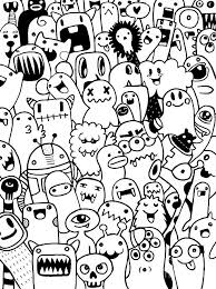Download Hand Drawn Aliens And Monsters Cartoon Doodle Digital Art By Pakpong Pongatichat