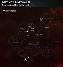 Just look for the big glowing green energy barrier and the red altars of sorrow icon. Moon Locations Map Destinythegame