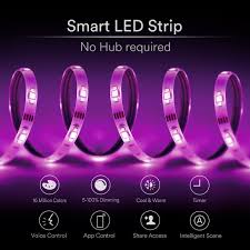 Ilintek Smart Led Strip Kit Allows Voice Control Via Alexa And Google Home Remotely Controlled Color Changing Rope Lights Led Strip Lighting Led Rope Lights