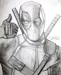 I needed a pencil holder for my new desk/work area, i kept leaving pencils and pens strewn about the work surface. Deadpool Drawing Pencil Carinewbi