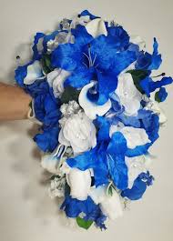 Furthermore, there are quite a few different flower options available that complement royal blue. Unique Royal Blue And White Wedding Bouquets Bouquets New Model