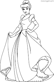 For boys and girls, kids and adults, teenagers and toddlers, preschoolers and older kids at school. Cinderella Coloring Pages Coloringall