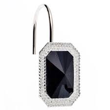 Check spelling or type a new query. Tiffany Bejeweld Resin Shower Curtain Hooks In Black Accuweather Shop