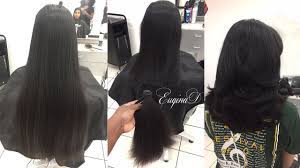 The low hanging bun is a perfect hairstyle for indian women whose hair is so long that they feel heavy in a bun and for someone who wants a hairstyle that isn't too tight and doesn't pull on their hair too much. Layered Haircut After Locks Of Love Donation Thick Indian Hair Youtube