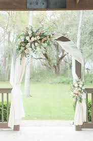 Absolutely Stunning Wedding Arch Decor So In Love With The Drapery Wrapped All Around The Arch Wi Wedding Flower Archway Wedding Arch Wedding Arches Outdoors