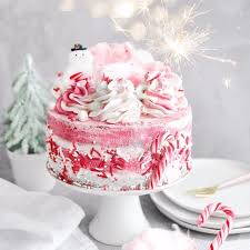 Candy Cane Peppermint Cake Yay Or Nay Tag A Friend You Would Like To Share This Cake With A Delicious Vegan Chocolat Peppermint Cake Vegan Candies Cake