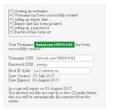 Ssh server finland daily limit. Beberapa Akun Ssh Premium Server North America Exp 03 Agustus 2017 Kumpulan Remaja