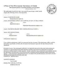 Sample Of Articles Of Incorporation And Bylaws Philippines Sample Web W