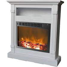 To create warmth, the unit draws in surrounding air, heats it with an internal heating element, then blows the warmed air back into your living space. Sienna 34 In Electric Fireplace W 1500w Log Insert And White Mantel 8241452 Hsn